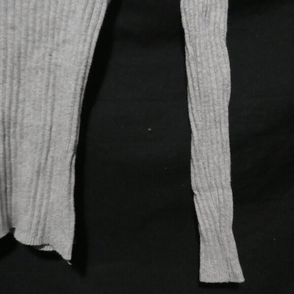 PRIMARK | size 4 | Grey Mock Neck Long Sleeve Knit Sweater - Picture 8 of 15